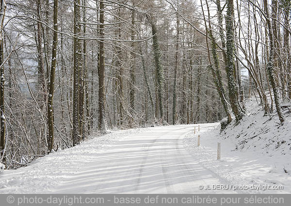 route en hiver